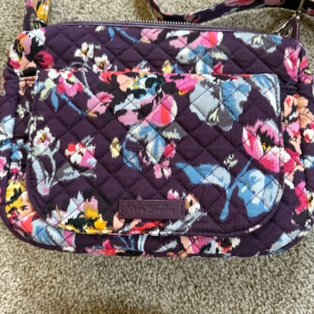 Vera Bradley Indiana Rose Carson Mini Shoulder Bag & Wallet $ Lipstick case - Picture 2 of 7